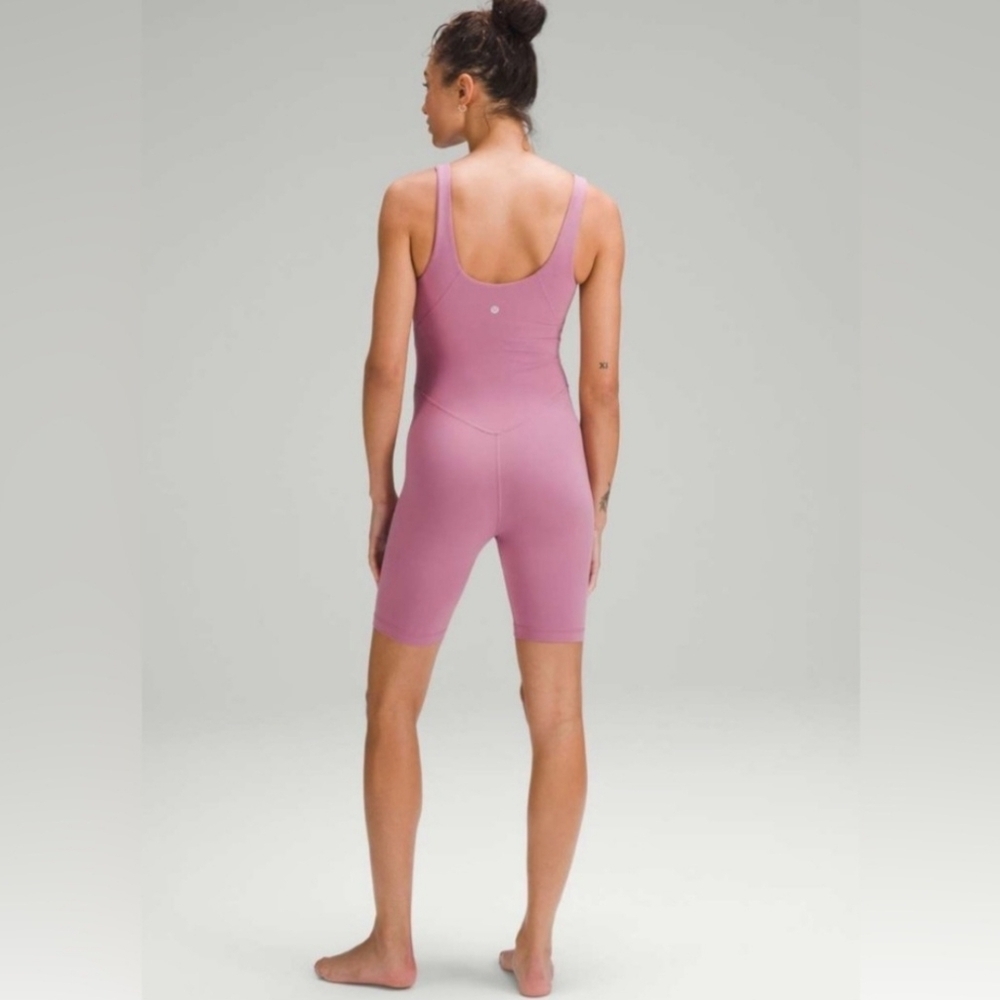 Lululemon Align Bodysuit 8" Velvet Dust Pink Size 12 NWT Msrp $128 - Picture 2 of 10